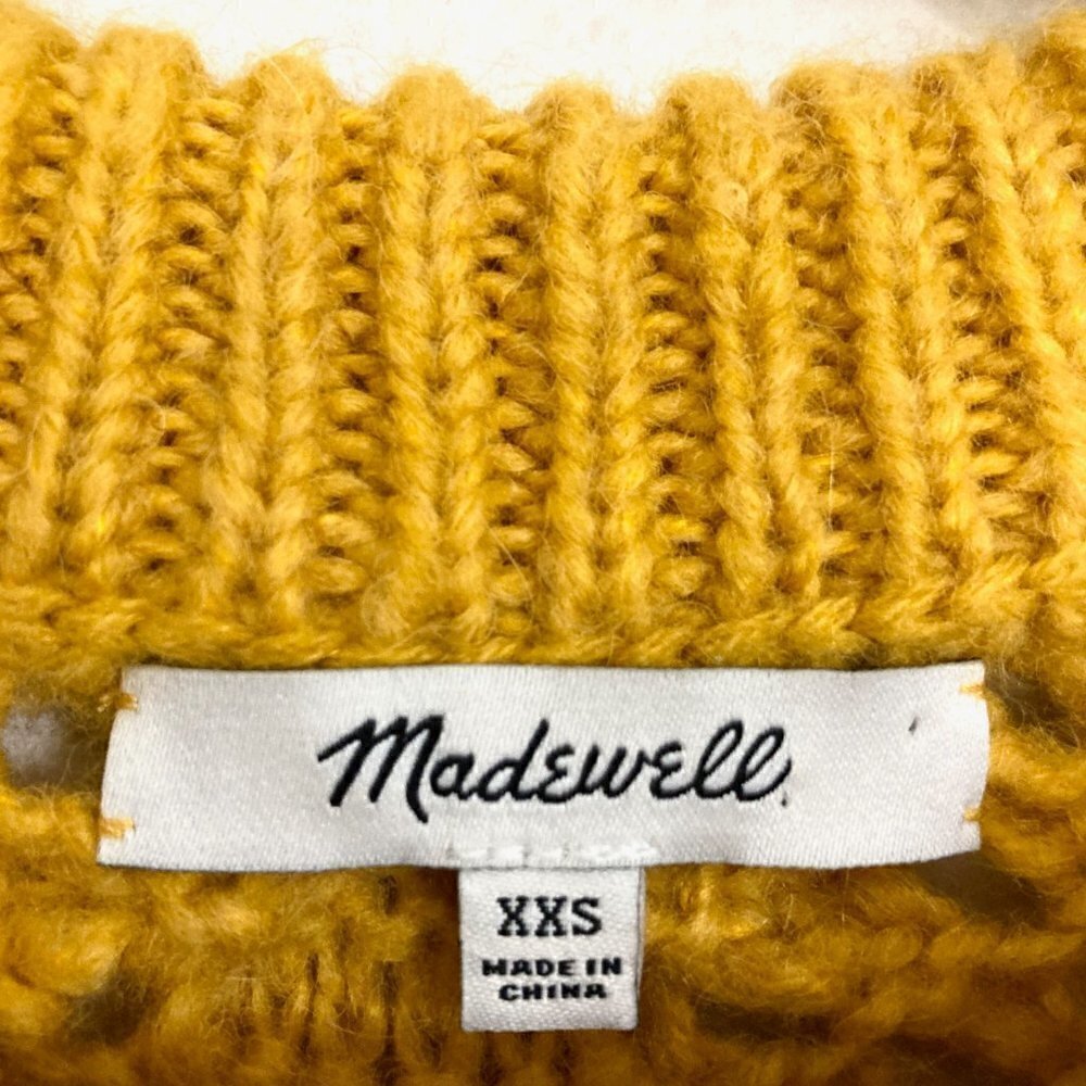 MADEWELL Windemere Oversized Alpaca Sweater XXS Gold - Picture 6 of 12